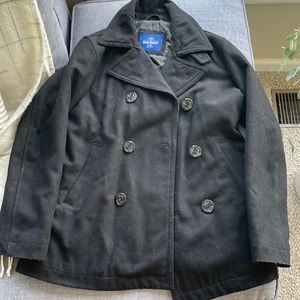 Old Navy mens size small black pea coat
